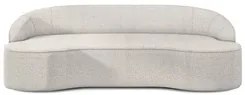 Sofá 2 Lugares para Sala de Estar Living 150cm Theo D06 Bouclê Creme -