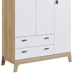 Guarda Roupa Infantil 108cm 3 Portas 2 Gavetas Favo de Mel 006 Itapuã/