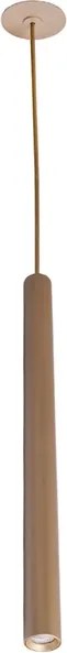 Pendente Led Alumínio Dourado 5w 3000k Snello