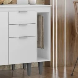 Balcão de Cozinha Porta Pano 20cm Pérola Z34 Branco - Mpozenat