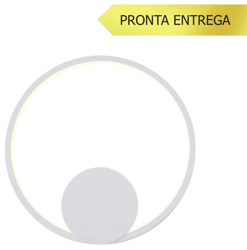 Arandela / Plafon Sunset Aro Redondo Ø30Cm Led 15W 3000K Bivolt Branco... (Branco)