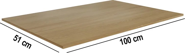 Tampo Balcão de Cozinha 100x51cm Amêndoa A01 - D'Rossi