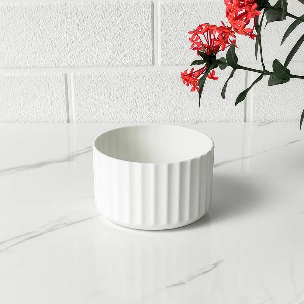 Vaso Groove P (Branco)