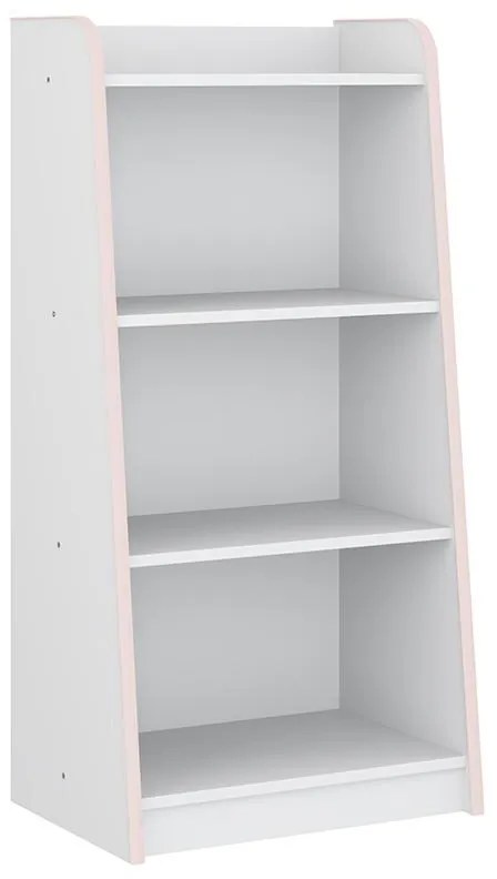 Estante Multifuncional Infantil 4 Prateleiras - Branco/rosa