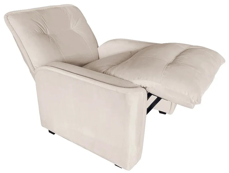Poltrona do Papai Reclinável Orion Suede Bege - Sheep Estofados - Bege