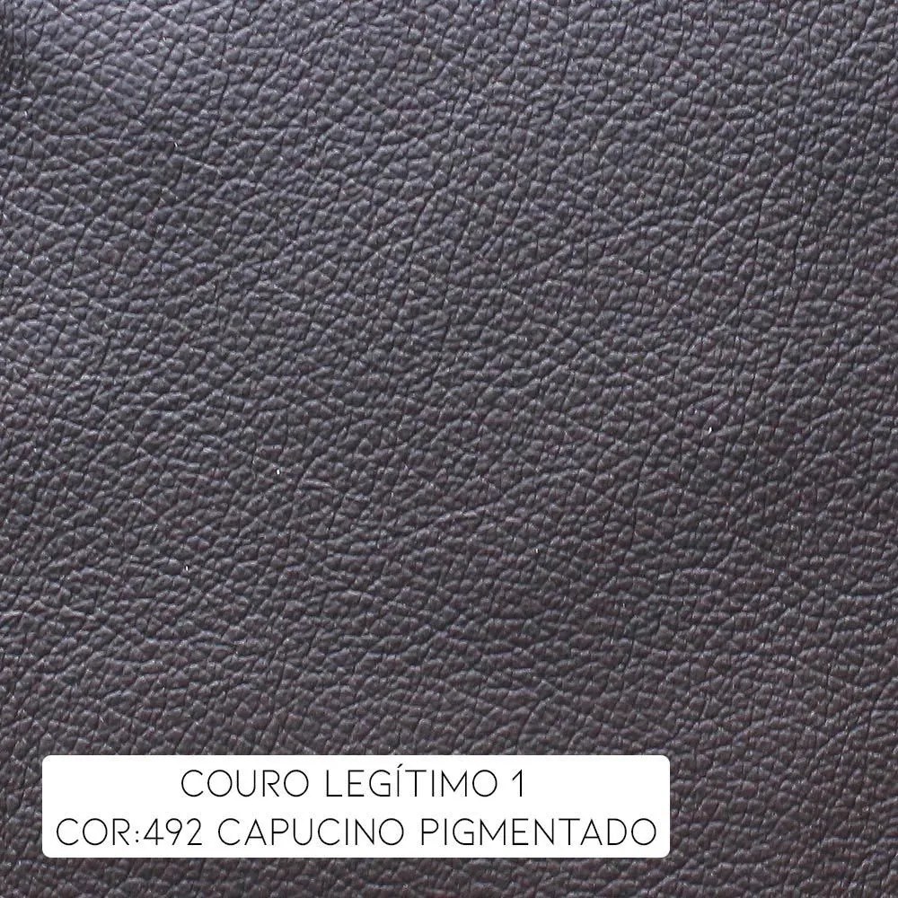 Poltrona do Papai Reclinável Elétrica Armênia Power Touch Couro Capucino G40 - Gran Belo