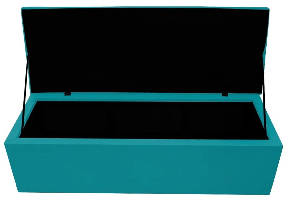 Calçadeira Copenhague 195 cm King Size Suede Azul Turquesa - ADJ Decor