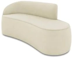 Sofá 3 Lugares Para Sala 180cm Orgânico Wendi Suede Bege I01 - Mpozen