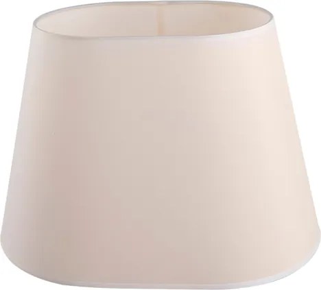 Cupula Oval Tecido Bege 45Cm