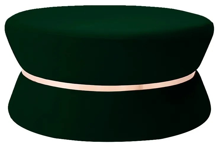 Puff Decorativo Sala de Estar 95cm Dhaka Veludo Verde G15 - Gran Belo
