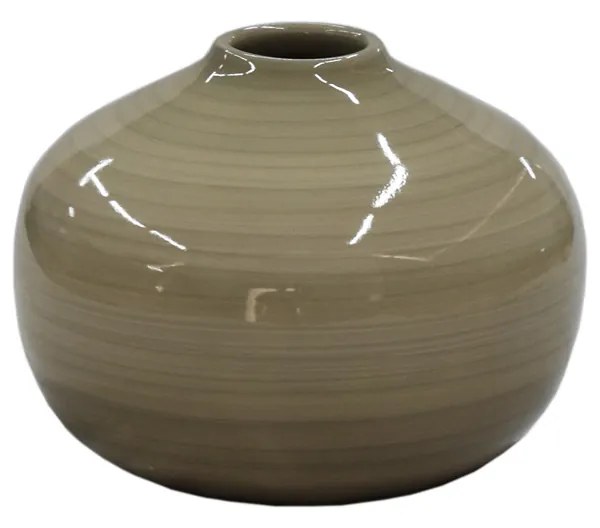 Vaso Bola decorativo em Cerâmica Carolina Haveroth – Manaus Alto Brilho