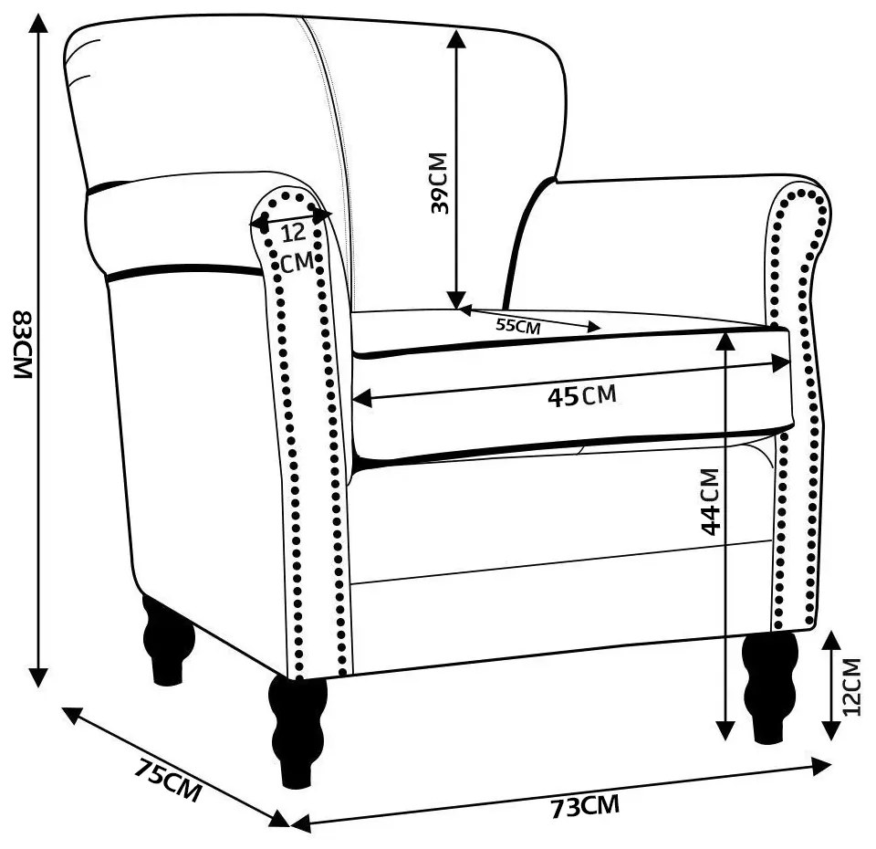Kit 02 Poltronas Decorativas Sala de Estar Brunei Pés Príncipe Couro Off White G58 - Gran Belo