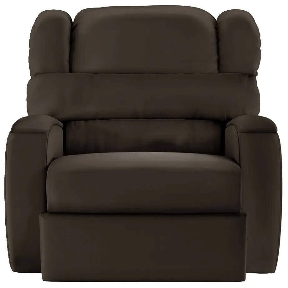 Poltrona do Papai Sala de Cinema Reclinável Kylie Manual PU Marrom G23