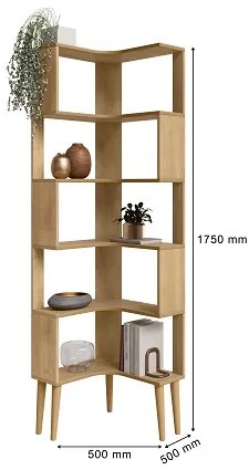 Armário Multiuso Berlin 6 Prateleiras Cinamomo – RV Móveis