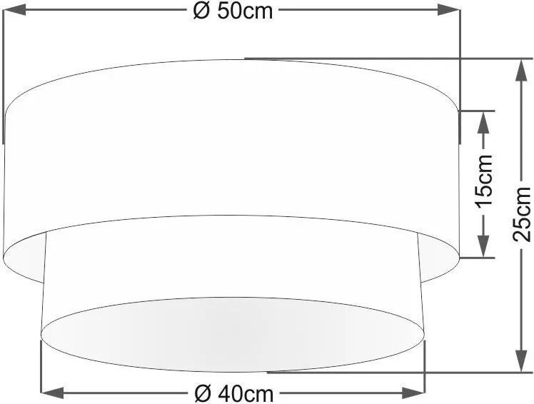 Plafon Para Banheiro Cilíndrico SB-3017 Cúpula Cor Azul Bebê Branco