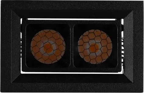 Plafon Led De Embutir Com Honeycomb 8W 30 New Pixel - PRETO
