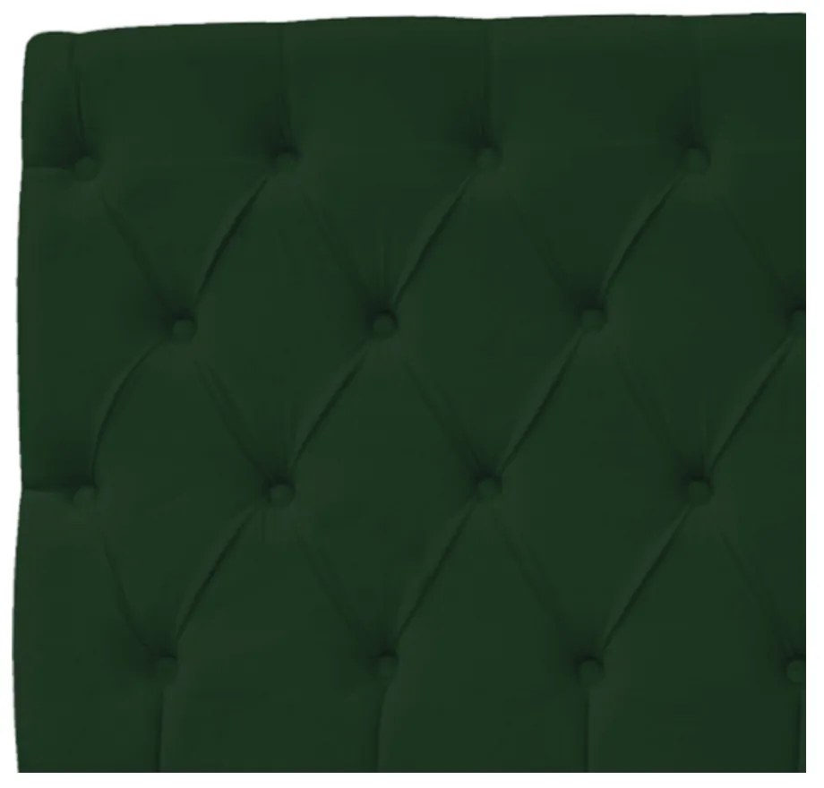 Cabeceira Estofada Liverpool 140 cm Casal Suede Verde - ADJ Decor