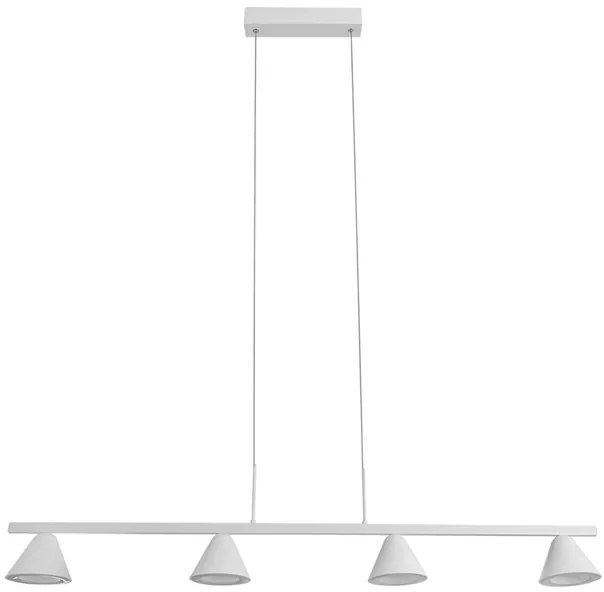 Pendente Led Metal Aluminio 38W 3000K Flora - BRANCO