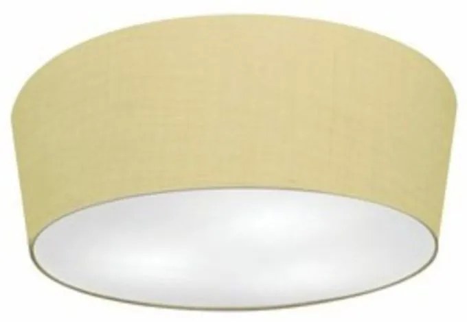 Plafon Cone Md-3003 Cúpula em Tecido 12/40x35cm Algodão Crú - Bivolt