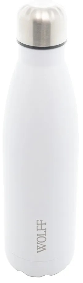Garrafa Térmica De Aço Inox Parede Dupla Ice Branca 500ml 29153 Wolff