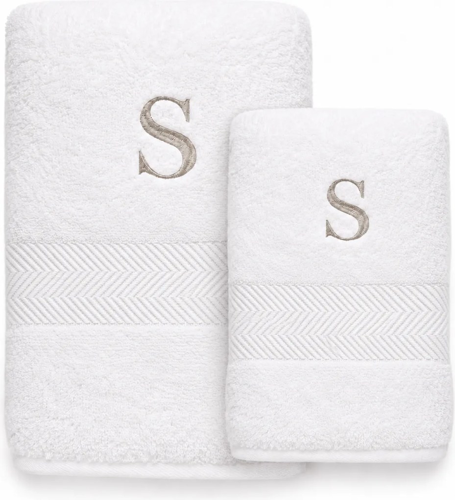 Kit 2 Pçs Toalhas Karsten 100% Algodão Santi - Branco  Branco
