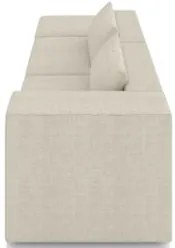 Sofá 4 Lugares 283cm Com Puff Esquerdo Fay Linho Off White Z55   - Mpo