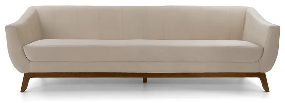 SOFA 3 LUGARES ATENAS VELUDO BEGE D-153