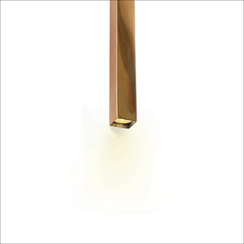 Arandela Linder Tubo Quadrado 04X05X60Cm 02Xmr11 Metal Alumínio - Old... (CROMADO)