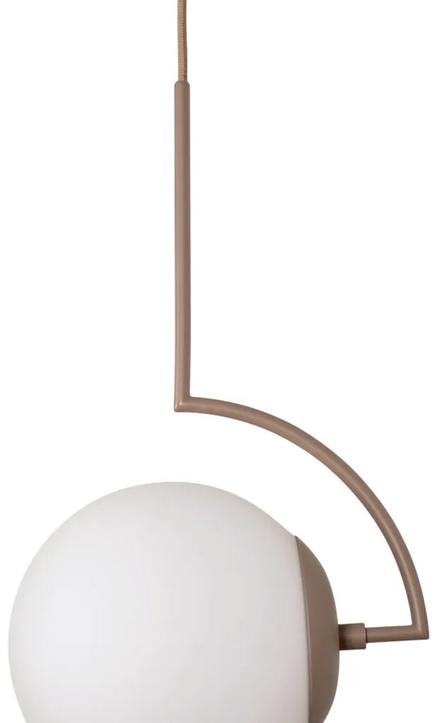Pendente Allen 20X25,6X42,8Cm 1Xe27 Mini Bulbo G45 Alumínio E Globo Ø2... (BT - Branco Texturizado, TRANSPARENTE)