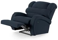 Poltrona do Papai Reclinável Kalie Power Touch USB FH9 Veludo Azul - M
