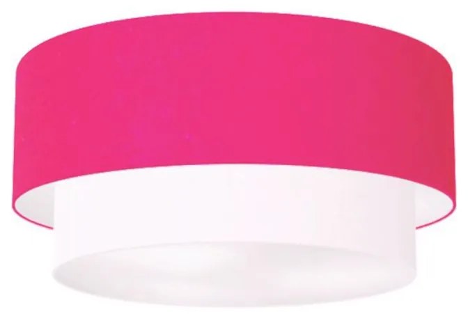 Plafon Para Corredor Cilíndrico SC-3017 Cúpula Cor Rosa Pink Branco