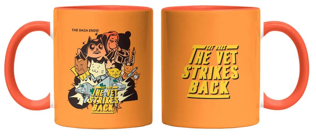 Caneca Cat Wars The Vet Strikes Back Laranja
