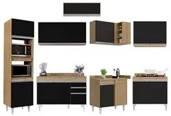 Armário de Cozinha Modulada de Canto 8 Peças CP02 Balcão com Tampo Cas