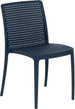Cadeira Dots Azul Navy Empilhável em Polipropileno