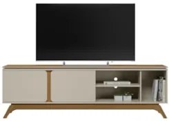 Rack Para Sala de TV 70 Polegadas 200cm Nice L06 Nature/Off - Mpozenat
