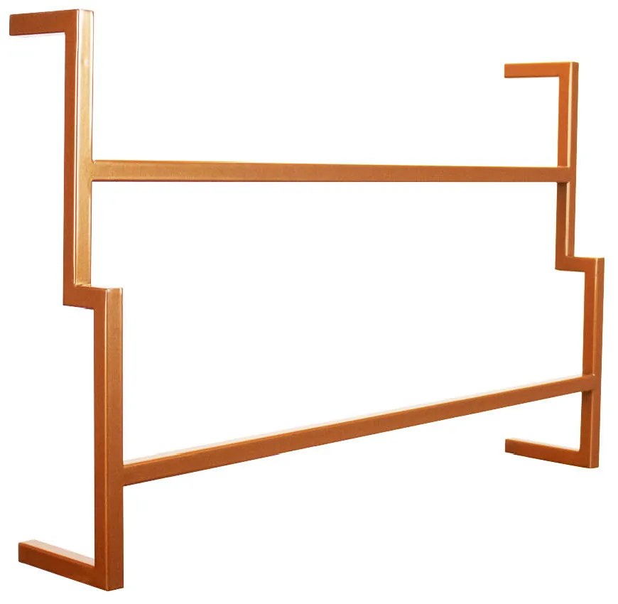 Porta Toalha de Banho Industrial Metálico Cobre 60 cm - D'Rossi
