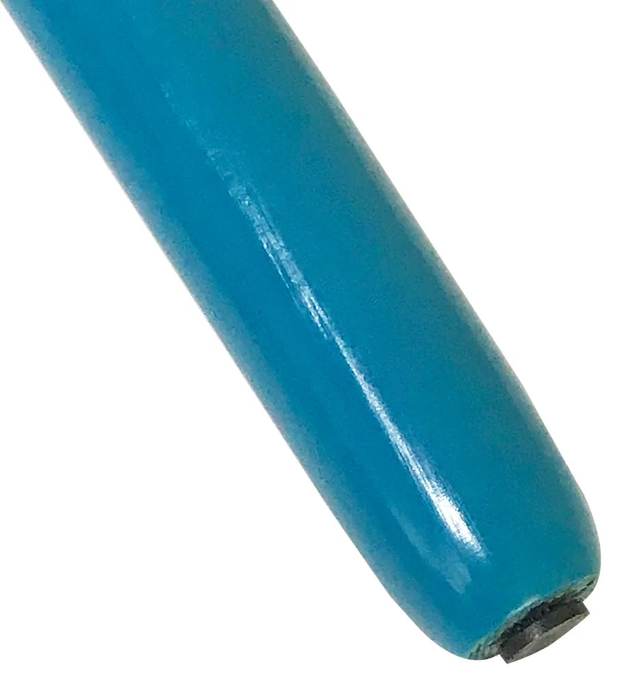 1 Pé Palito Azul 25 cm com Rosca Metal para Móveis D10 - D'Rossi