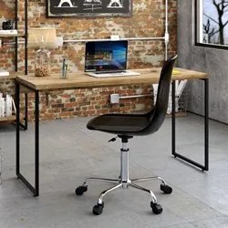 Kit 2 Mesas de Escritório Office 135cm Estilo Industrial Prisma C08 Ca