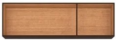 Armário Aéreo de Cozinha 120cm 3 Portas Classic Chocolate/Off White -