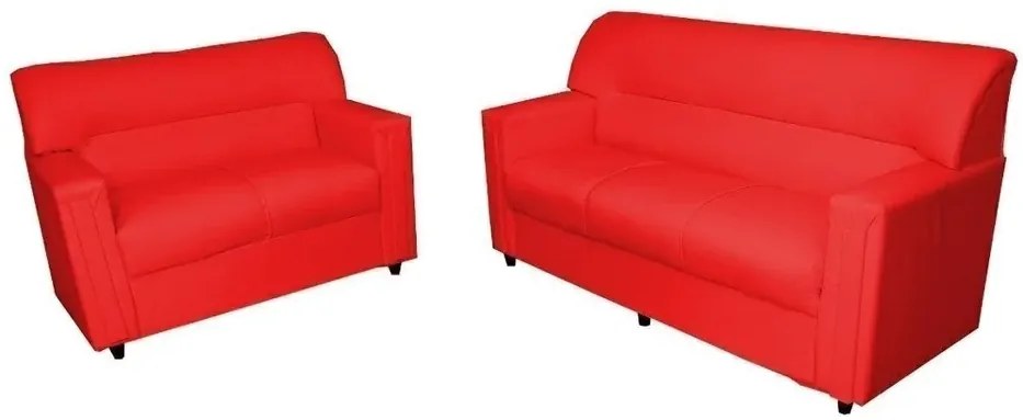 Conjunto Sofás Talismã 2 E 3 Lugares Orthovida (Branco, Liso)