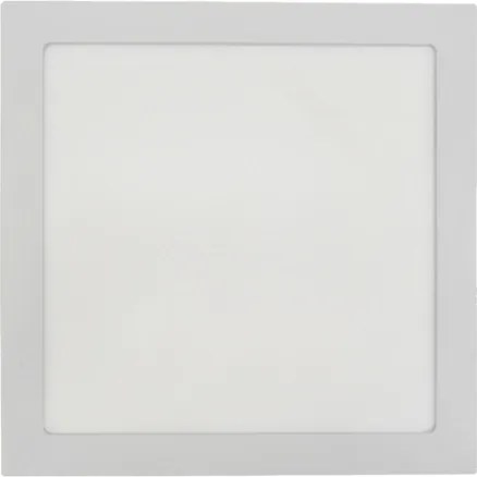 Plafon Led De Embutir Branco 24W 30X30cm Moldura - LED BRANCO FRIO (6000K)