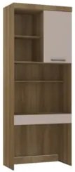 Escrivaninha Bancada Estudo Modulada 90cm Delphi Avelã/Cinnamon L01 -