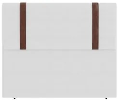 Cabeceira Cama Box King 193cm Estofada Glory Sintético Branco Z04 - Mp