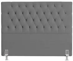 Cabeceira Casal Queen Cama Box 160cm Cristal C16 Bouclê Cinza - Mpozen