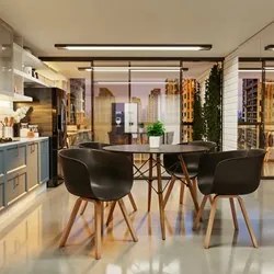 Mesa de Jantar 4 Lugares Redonda 120cm Tampo MDF Pés Eiffel Paris R02