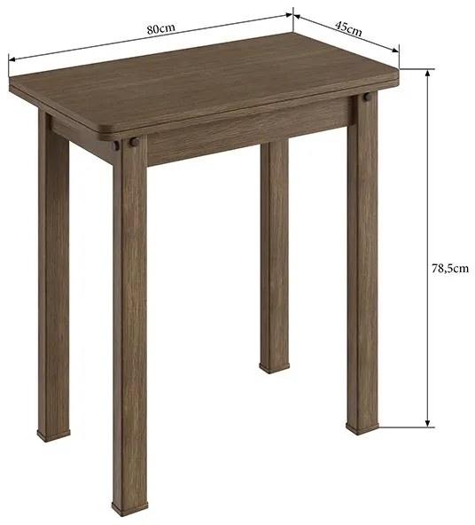 Conjunto Sala Jantar Mesa Dobrável Mdf 4 Banquetas Estofadas - Ameixa Negra/Preto