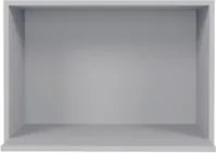 Suporte Microondas e Forno Elétrico Aéreo 60cm Itália Cinza Claro - Lu