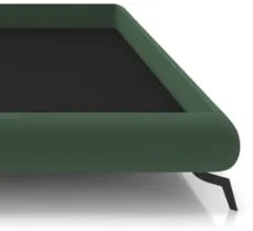 Cama Queen Base Box 158x198cm Pés de Ferro Cold Z37 Veludo Verde - Mpo