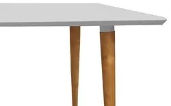 Mesa De Jantar Retangular 160cm 6 Lugares Veneza C14 Branco - Mpozenat