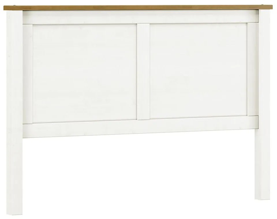Cabeceira para Cama Queen Size Madeira Maciça Osiris Branco/Freijó - G74 - Gran Belo